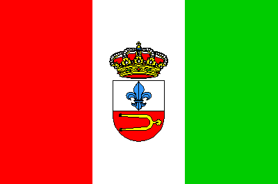 Bandera de Cillorigo de Liébana: el color rojo se toma del escudo; el blanco alude a las nieves que cubren los Picos; y el verde, al paisaje