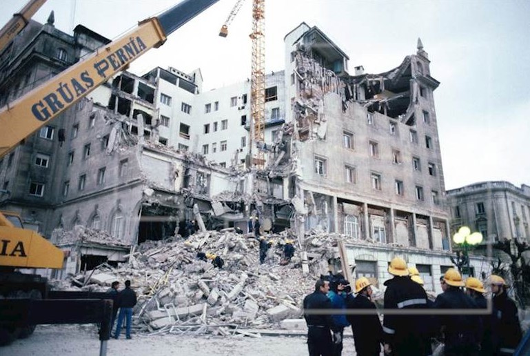 Derrumbe del Hotel Bahía en 1992